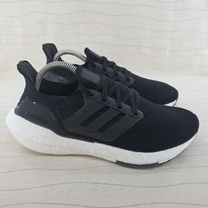 Adidas Womens Ultraboost 21 Black White Running Sneakers Shoes FY0402 Size 8